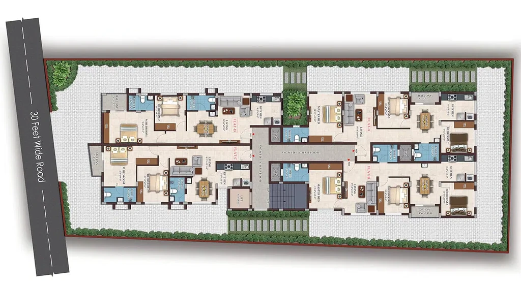 Floor Plan of ICIPL Anagha in Thirumullaivoyal, Chennai - Image 399496