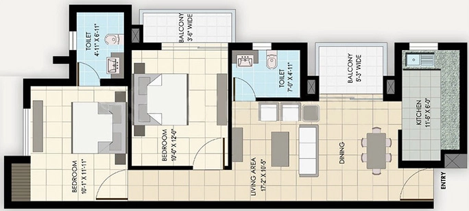 3 BHK Builder Floor in BPTP Park Elite Floors 2 in Sector 85, Faridabad - Image 916520