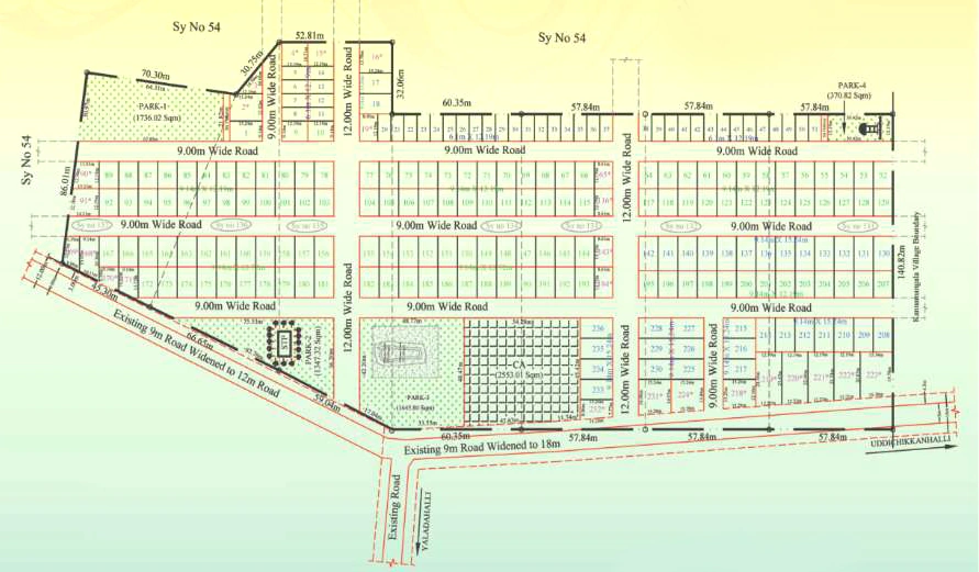 Master Plan of CR Lotus in Doddaballapur Road, Bangalore - Image 399558