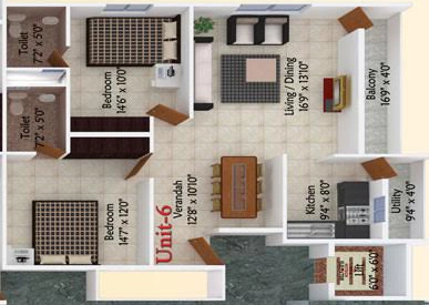 2 BHK Flat in Mathapathi Visthaar in Outer Ring Road, Bangalore - Image 916523