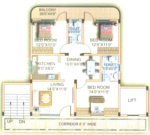 3 BHK Flat in Alisha Murthys Residency in Thanisandra, Bangalore - Image 916512