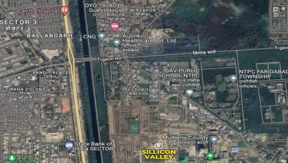 Location of Brickklin Sillicon Valley in Sector 70, Faridabad - Image 399570