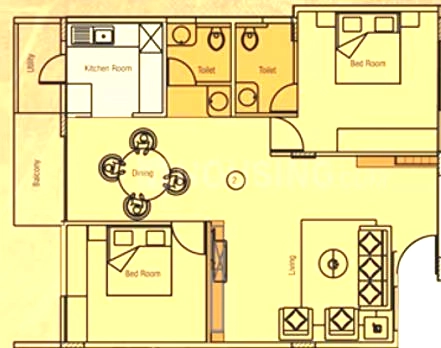 2 BHK Flat in Platinum Picassa in Nagavara, Bangalore - Image 916560