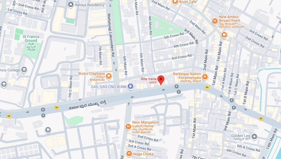 Location of Rite Irene in Koramangala, Bangalore - Image 399598