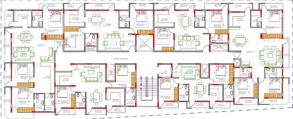 Floor Plan of Sai Krupa Vestaa Homes in Sarjapur, Bangalore - Image 399602