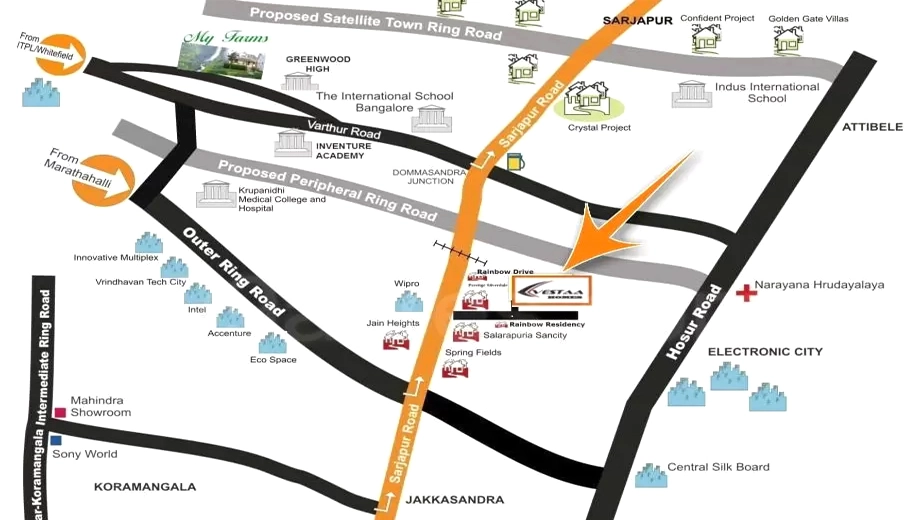 Location of Sai Krupa Vestaa Homes - Image 399603