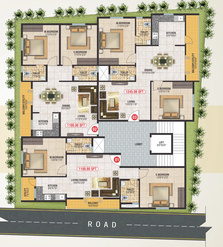 Master Plan of SDS Crystal Paradise in Outer Ring Road, Bangalore - Image 399733
