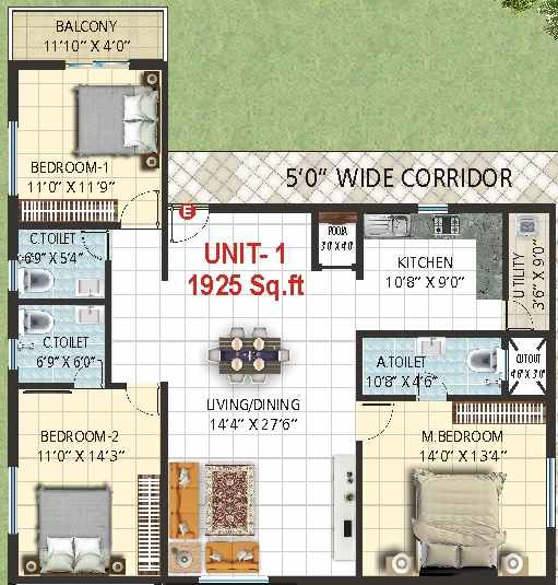 3 BHK Flat in Vallabhajaganath SKN in Kanakapura, Bangalore - Image 916581