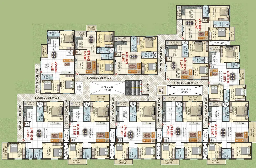 Floor Plan of Vallabhajaganath SKN in Kanakapura, Bangalore - Image 399634