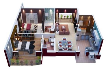2 BHK Flat in Windsor Amulyam in Bannerghatta Main Road, Bangalore - Image 916567
