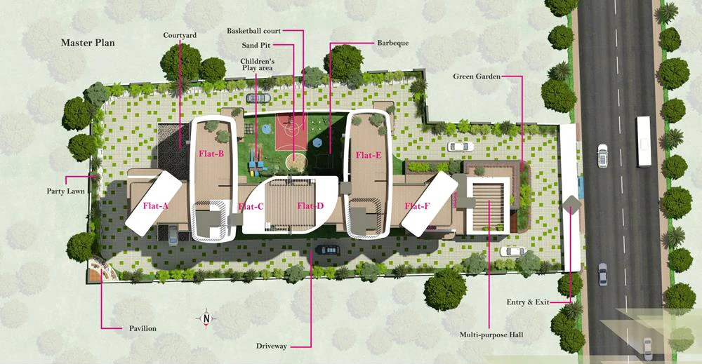Master Plan of Windsor Amulyam in Bannerghatta Main Road, Bangalore - Image 399612