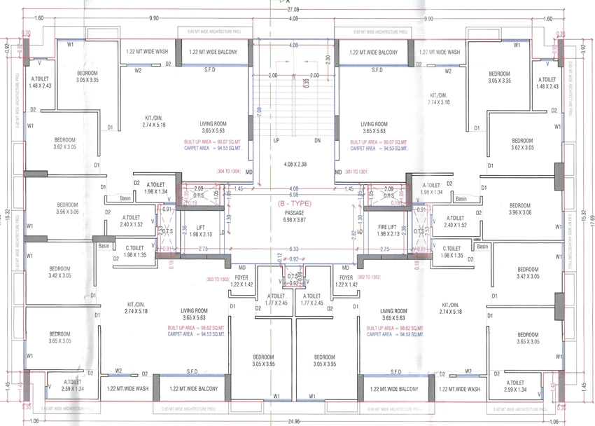 Floor Plan of Shivanta Celebration in Godadara, Surat - Image 401830