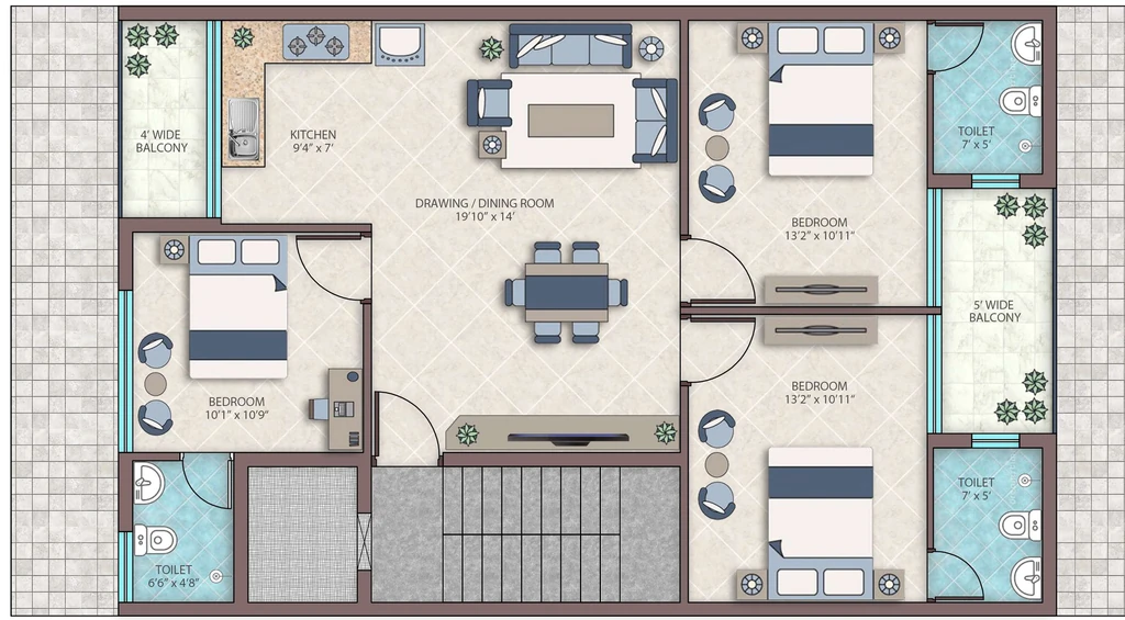 3 BHK Flat in Emerald Maple in Sector 97, Faridabad - Image 916587