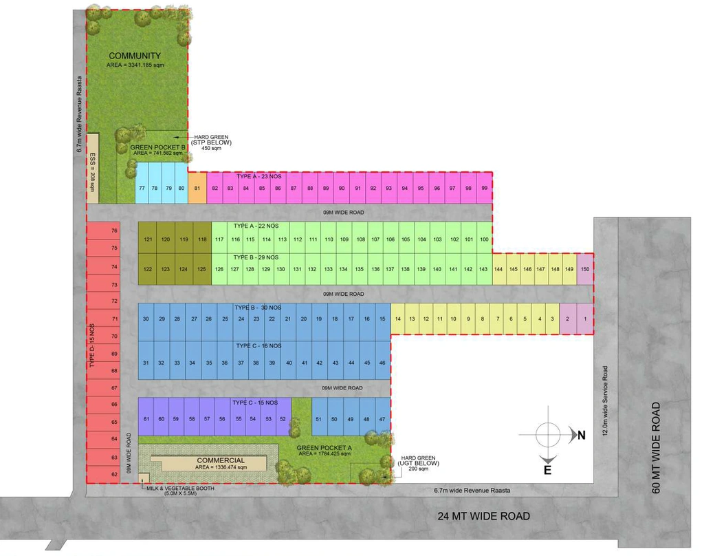 Master Plan of Emerald Maple in Sector 97, Faridabad - Image 399648