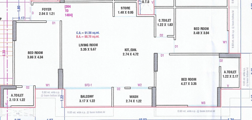 3 BHK Flat in Harikrushna Harmony in Mota Varachha, Surat - Image 917508