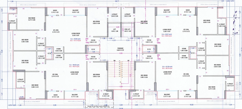 Floor Plan of Harikrushna Harmony in Mota Varachha, Surat - Image 401879