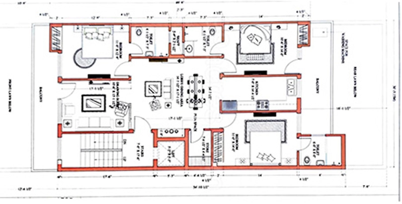 3 BHK Flat in Geeta Luxury Builder Floor in Sector 85, Faridabad - Image 916596