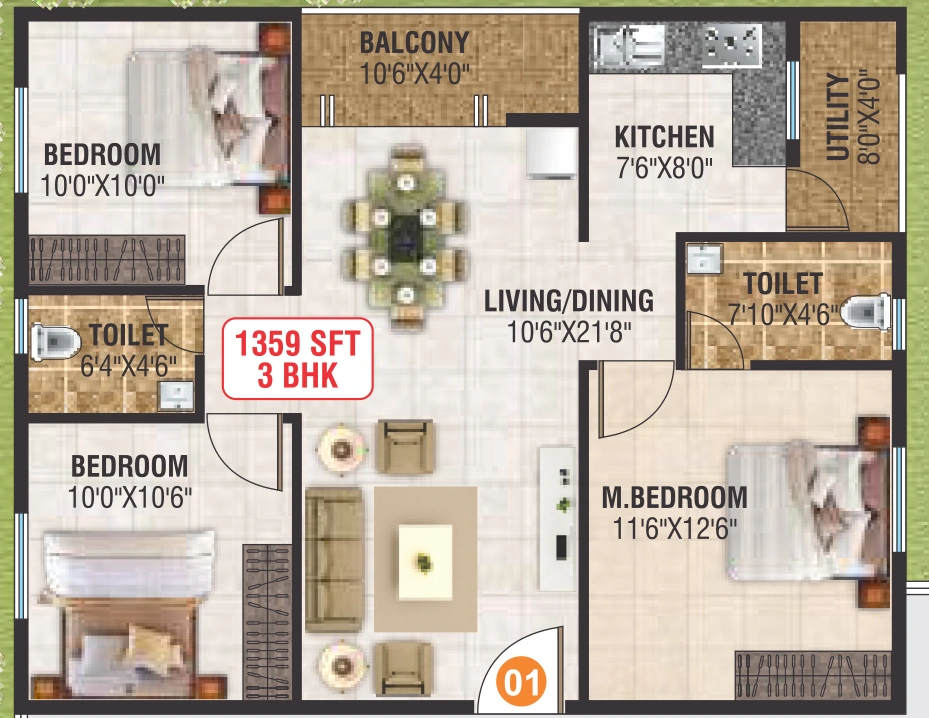 3 BHK Flat in KVG Superior in Kalkere, Bangalore - Image 916636