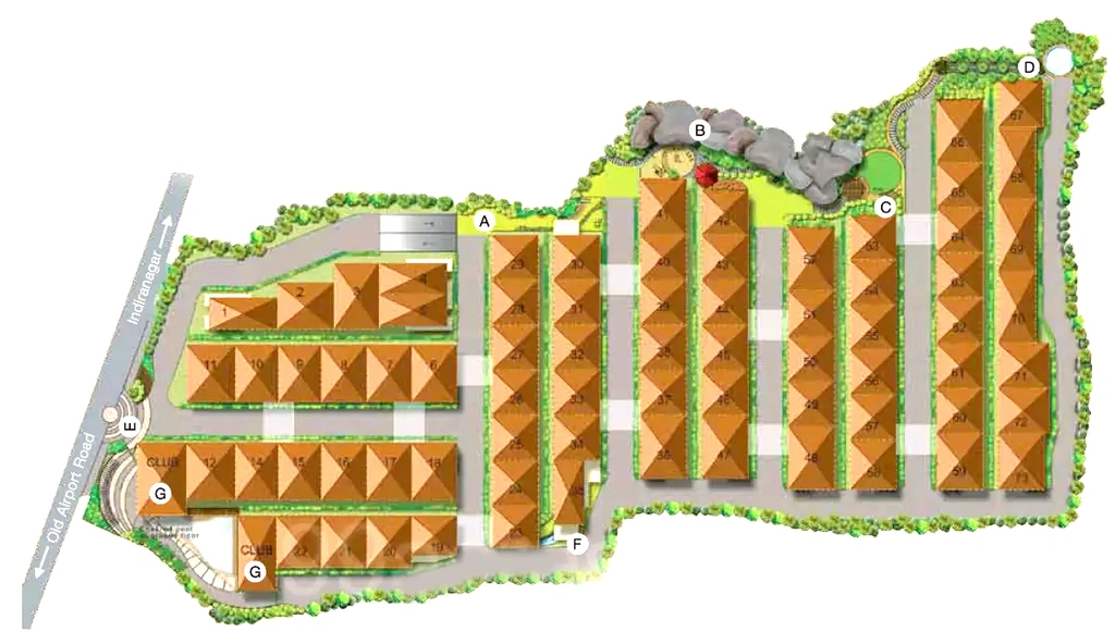 Master Plan of NSL Luminaire in Jeevan Bima Nagar, Bangalore - Image 399796