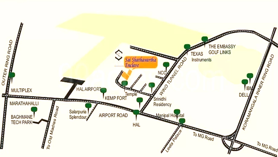 Location of Newlaadhri Sai Shathavartha Enclave - Image 399816