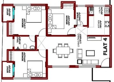 3 BHK Flat in Suvastu Serene in Hosur Road, Bangalore - Image 916660