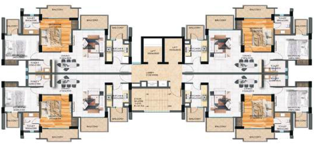 Floor Plan of Heritage Ozone Square in Sector 89, Faridabad - Image 399869