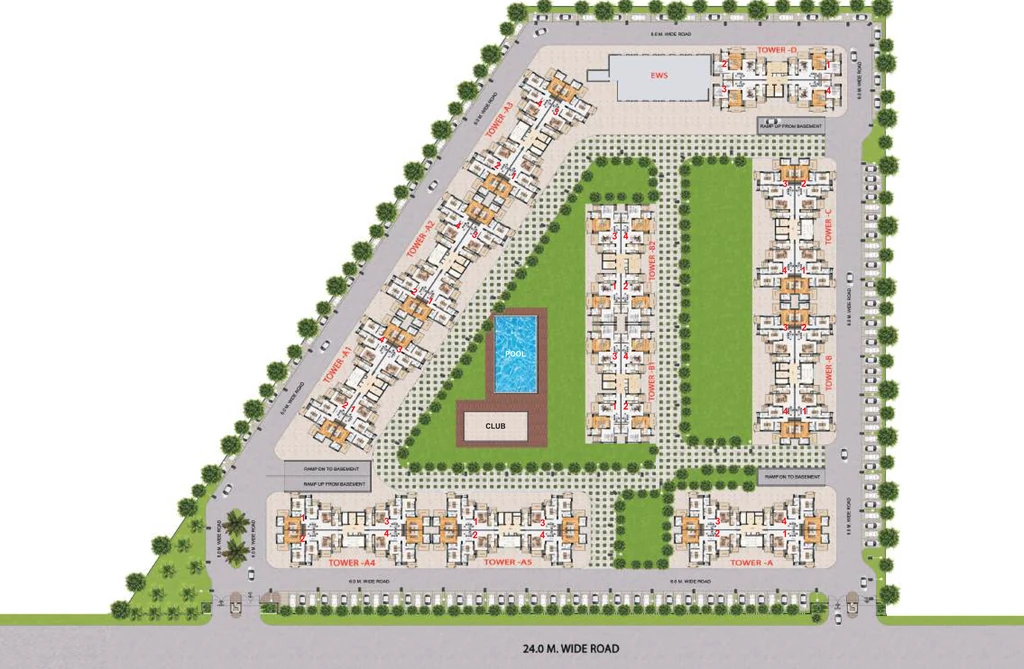 Master Plan of Heritage Ozone Square in Sector 89, Faridabad - Image 399870