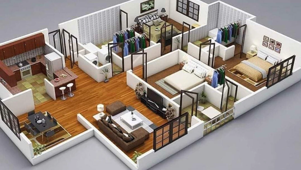 3 BHK Flat in iPropy Floors in Greenfield Colony, Faridabad - Image 916678