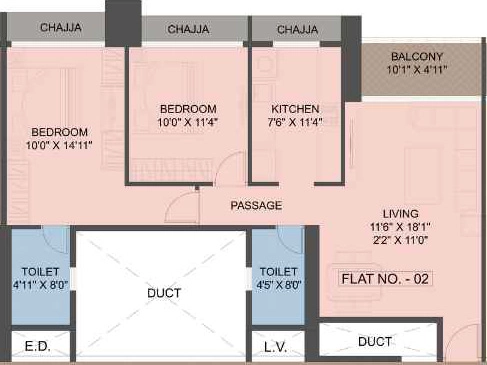 2 BHK Flat in Alliaance The View in Ghansoli, Navi Mumbai - Image 916736