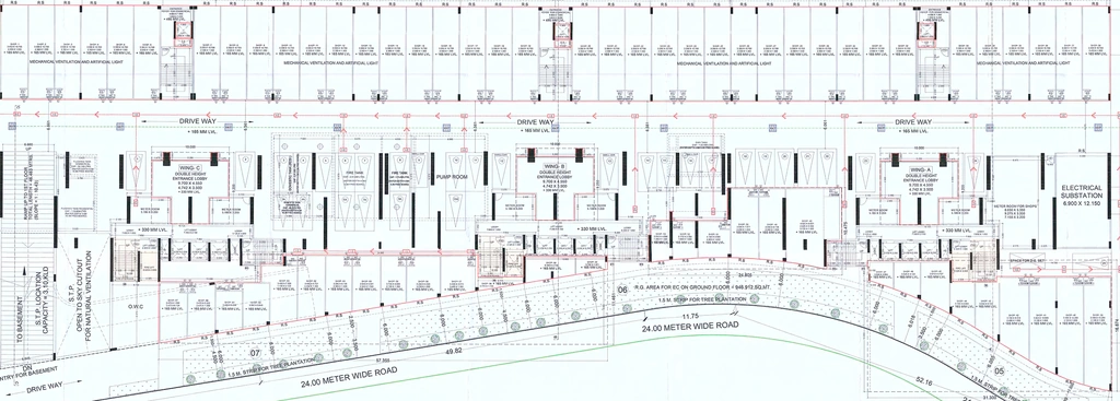 Floor Plan of Commercial Alliaance The View in Ghansoli, Navi Mumbai - Image 400002