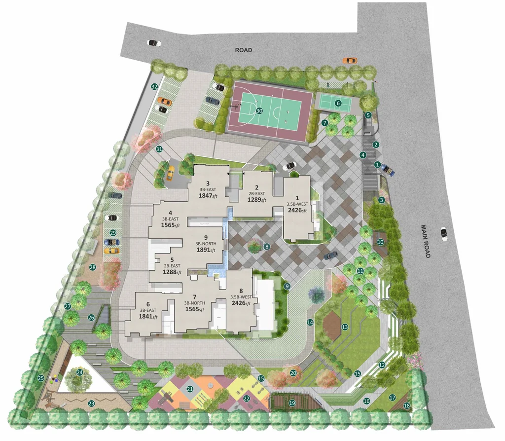 Master Plan of Ankuraa Pristine Park in Whitefield, Bangalore - Image 400017