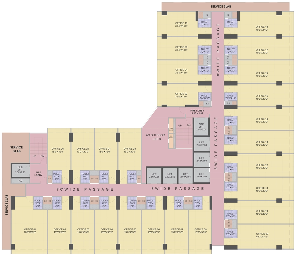 Floor Plan of Aura Vertex in Nerul, Navi Mumbai - Image 400022
