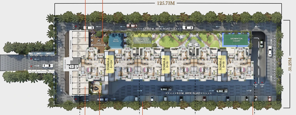 Master Plan of BP Barlerias in Sector 85, Faridabad - Image 400031