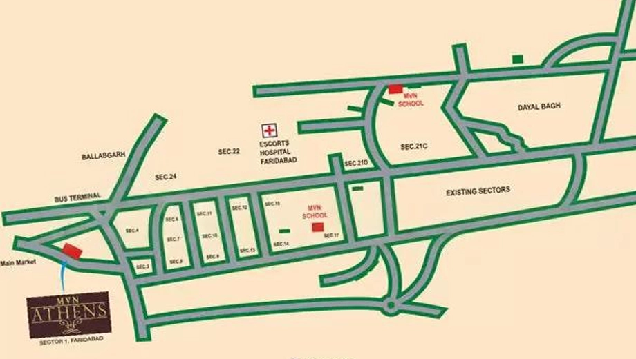 Location of MVN Athens - Image 400080
