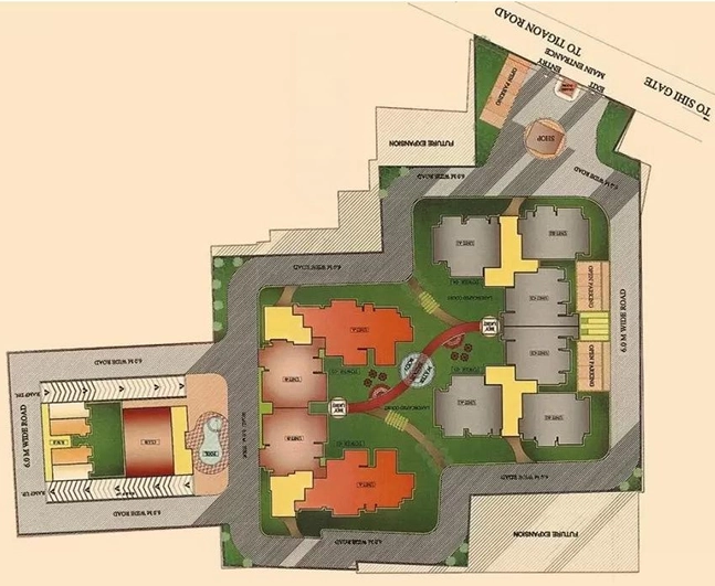 Master Plan of MVN Athens in Ballabhgarh, Faridabad - Image 400081