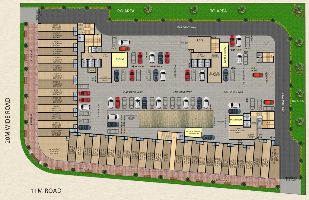 Master Plan of Villa One in Dronagiri, Navi Mumbai - Image 400138
