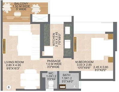 1 BHK Flat in Nivasa Green City in Dombivli, Thane - Image 916822