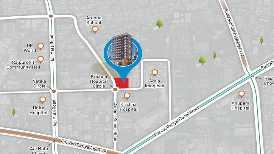 Location of Balaji Silver Classima in Parvat Patiya, Surat - Image 401893