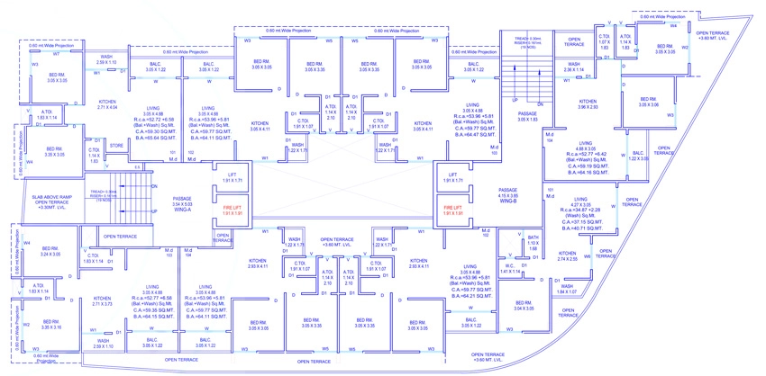 Floor Plan of Shree Marvella Dream 1 in Ganeshpura, Surat - Image 402135