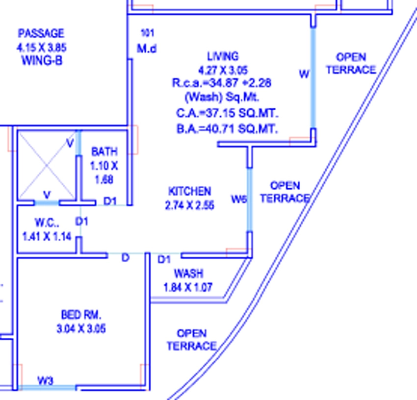 1 BHK Flat in Shree Marvella Dream 2 in Kosad, Surat - Image 917600