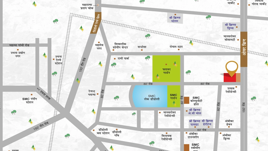 Location of Esskaay Shree Krishna Sparsh - Image 402153