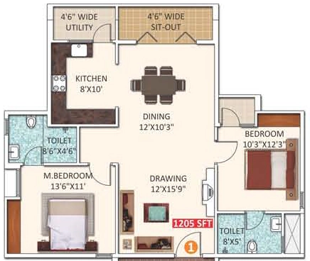 2 BHK Flat in Jeevans Exotica in Whitefield, Bangalore - Image 916890