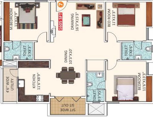 3 BHK Flat in Jeevans Exotica in Whitefield, Bangalore - Image 916892