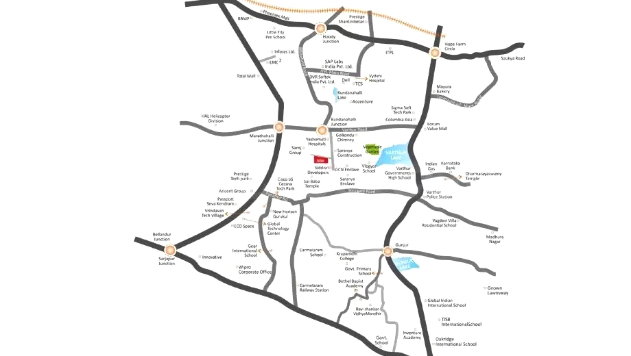 Location of Jeevans Icon in Munnekollal, Bangalore - Image 400407