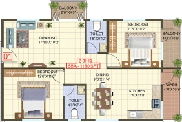 2 BHK Flat in Jeevans Ornate in Whitefield, Bangalore - Image 916868