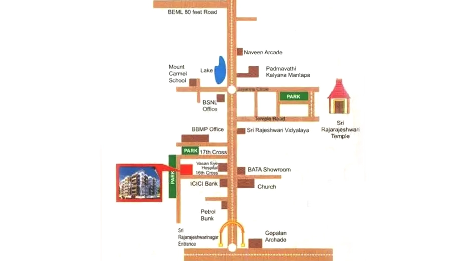 Location of PNR Sai Mahima Residency - Image 400458