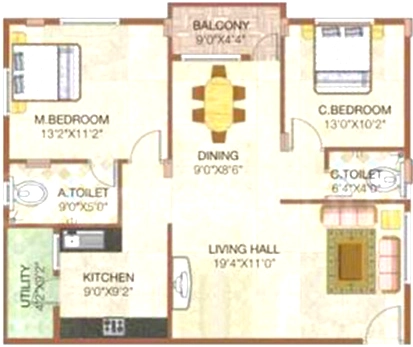 2 BHK Flat in PNR SLV Bhanu Classic in Hongasandra, Bangalore - Image 916910
