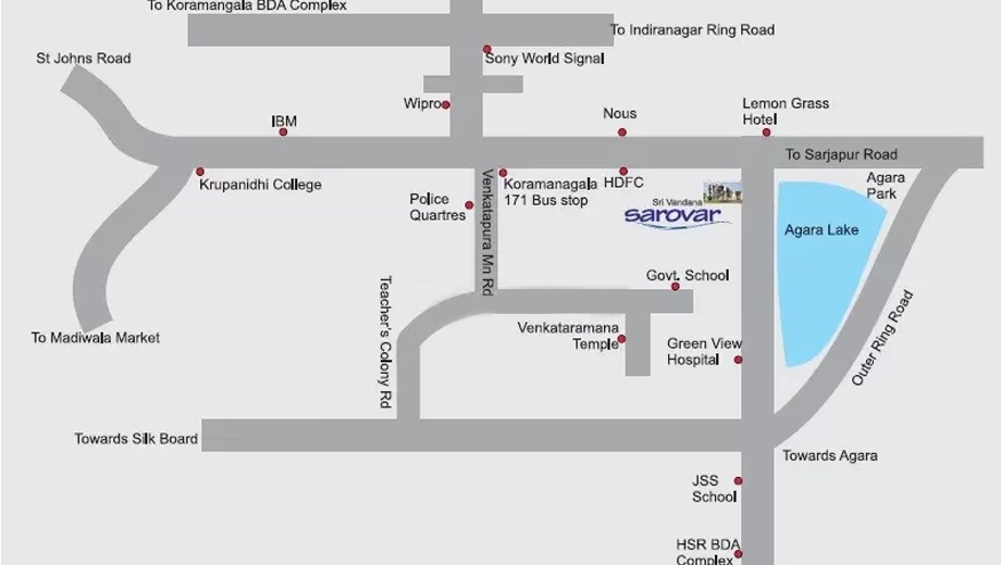 Location of PNR Vandana Sarovar - Image 400426
