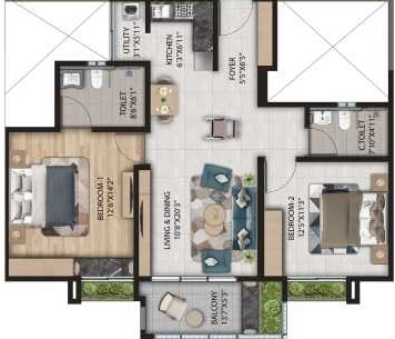 2 BHK Flat in Primus Sangama in Mysore Road, Bangalore - Image 916863