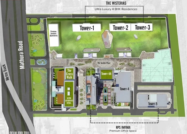 Master Plan of RPS The Wisteria in Sector 27C, Faridabad - Image 400265